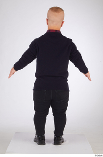  Jerome black jeans black oxford shoes blue sweatshirt casual dressed standing whole body 0013.jpg